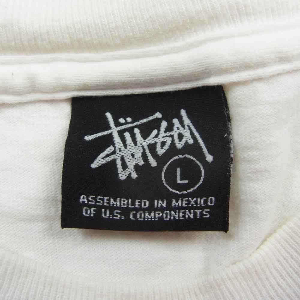 STUSSY ステューシー 05SS 2005年製 Major blade TOUR プリント ツアー Tシャツ 半袖 ホワイト系 L【中古】