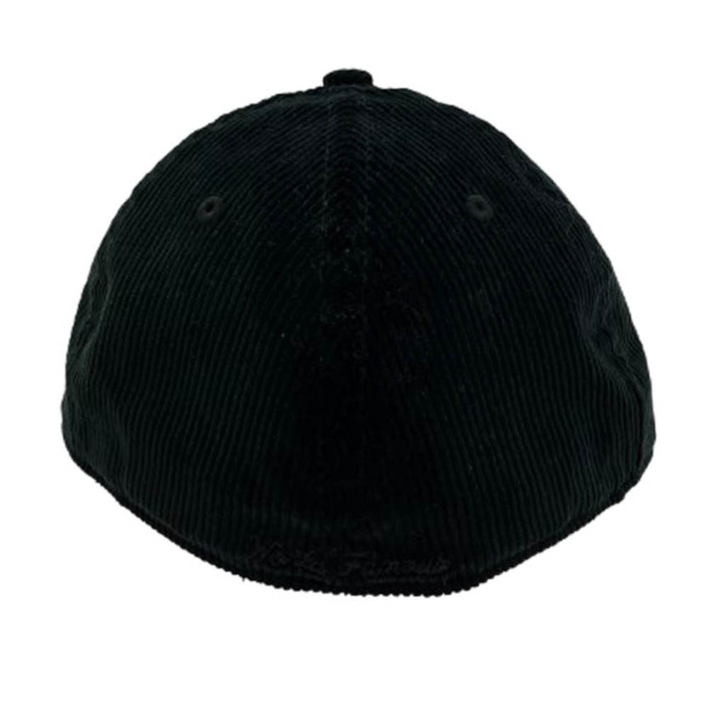 Supreme シュプリーム 15AW × NEW ERA ニューエラ Corduroy Box Logo Cap コーデュロイ ボックス ロゴ ベースボール キャップ ブラック系 60.6cm【中古】