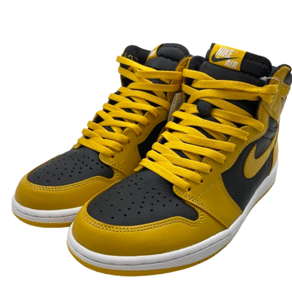 NIKE ナイキ 555088-701 Air Jordan 1 High OG Pollen AJ1 エアジョーダン1 ハイカットスニーカー ブラック系 イエロー系 28cm【新古品】【未使用】【中古】
