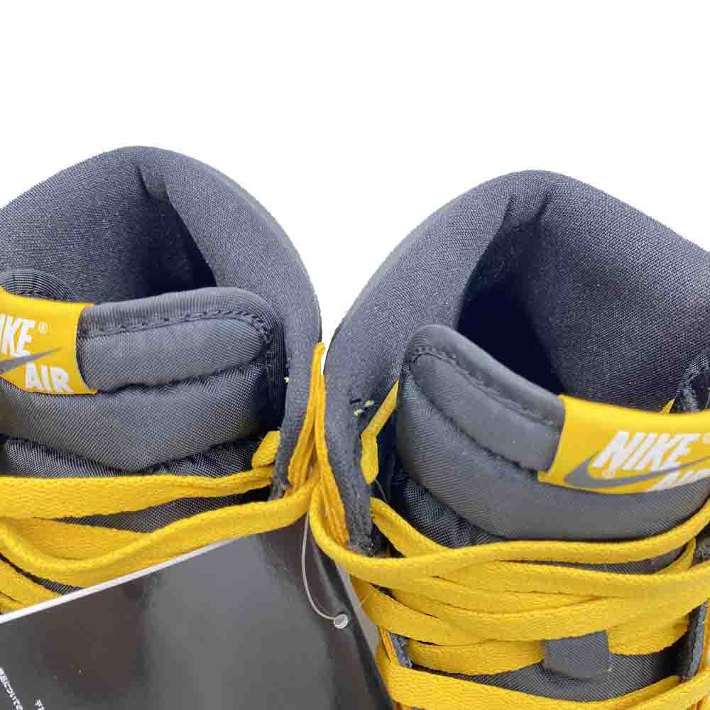 NIKE ナイキ 555088-701 Air Jordan 1 High OG Pollen AJ1 エアジョーダン1 ハイカットスニーカー ブラック系 イエロー系 28cm【新古品】【未使用】【中古】