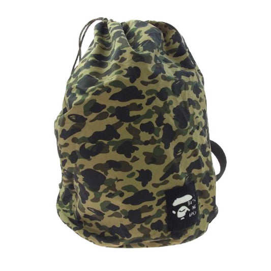 A BATHING APE アベイシングエイプ 1ST CAMO  ONE SHOULDER BODY BAG ワンショルダー 猿 迷彩 カモ ショルダー バッグ カーキ系【中古】