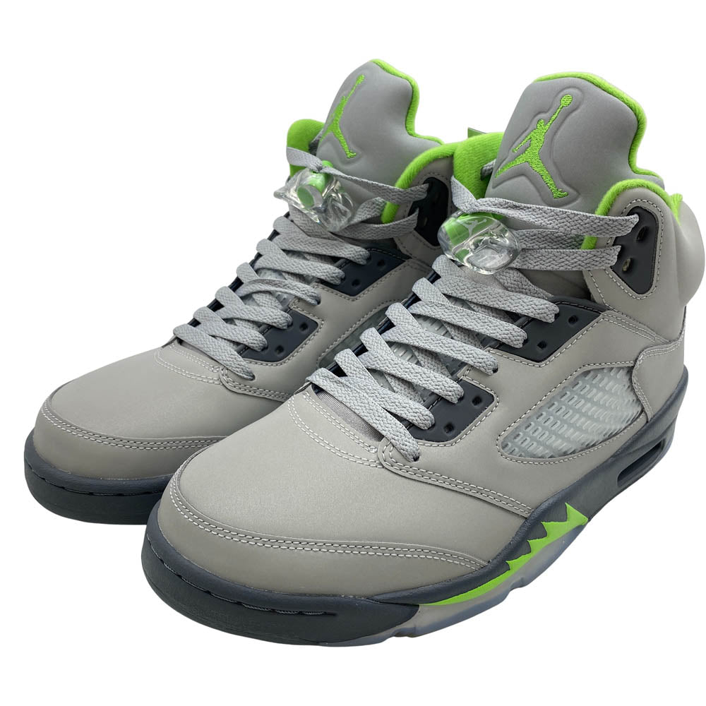 NIKE ナイキ DM9014-003 Air Jordan 5 Green Bean AJ5 エアジョーダン グリーンビーン ハイカットスニーカー グレー系 28cm【新古品】【未使用】【中古】