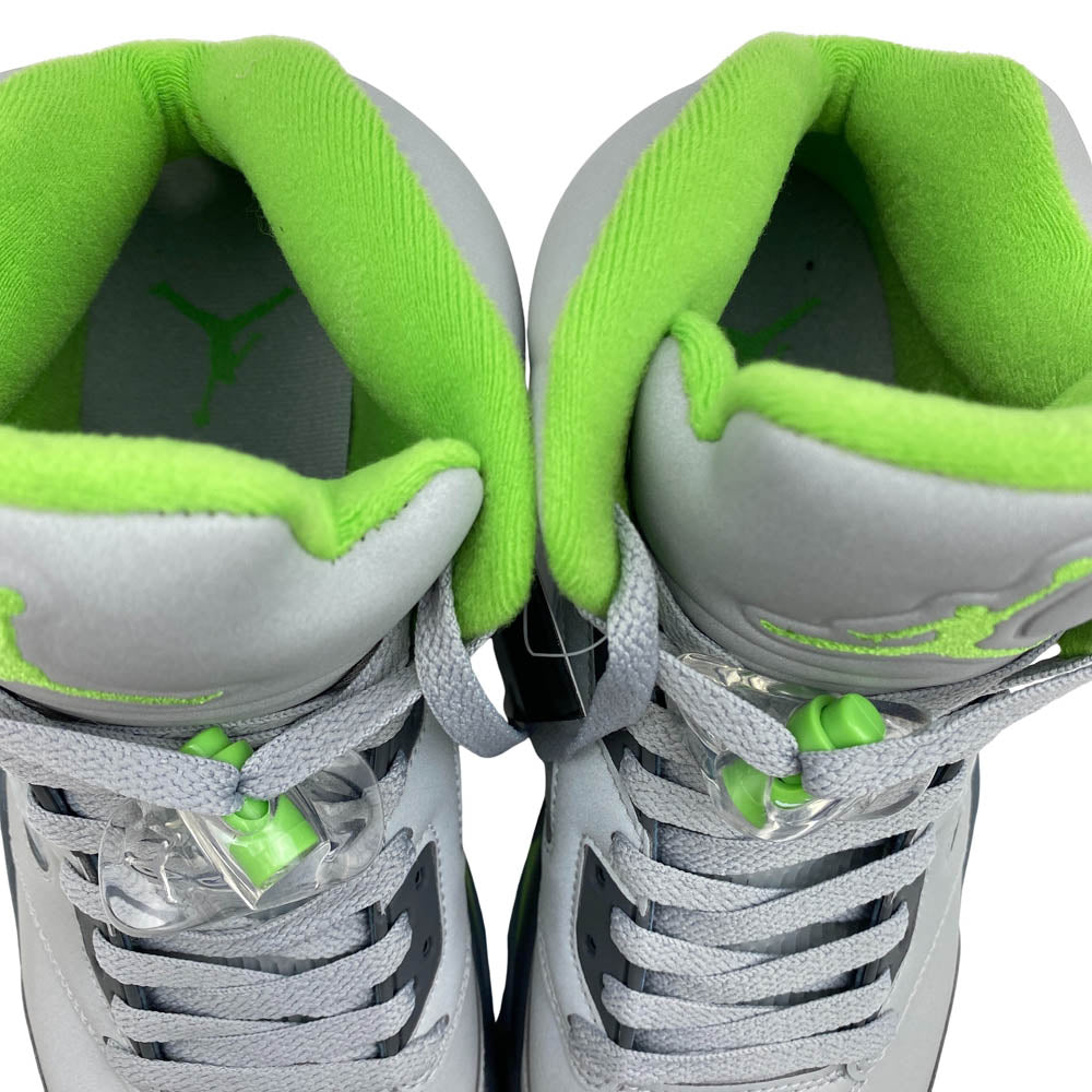 NIKE ナイキ DM9014-003 Air Jordan 5 Green Bean AJ5 エアジョーダン グリーンビーン ハイカットスニーカー グレー系 28cm【新古品】【未使用】【中古】