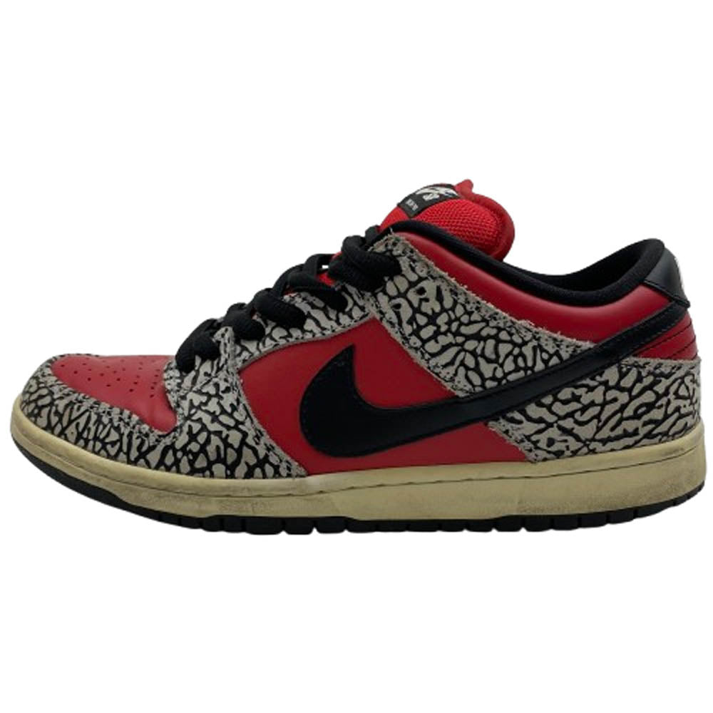 Supreme シュプリーム 12SS 313170-600 × NIKE ナイキ SB Dunk Low Red Cement フェイクバスターズ 鑑定済 ダンク ロー レッド セメント ローカットスニーカー 28cm【中古】