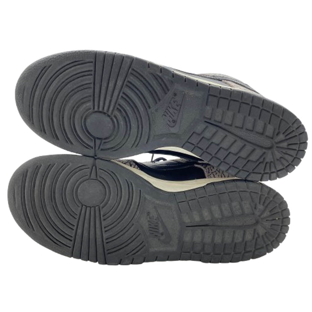 Supreme シュプリーム 02AW 304292-131 × NIKE ナイキ Dunk Low Black Cement Safari フェイクバスターズ 鑑定済 ダンク ロー ブラック セメント サファリ ローカットスニーカー 28.5cm【中古】