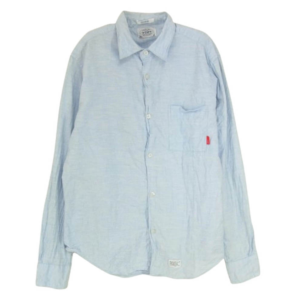WTAPS ダブルタップス 122SPDT-SHM05 VIYELLA COTTON 長袖 シャツ ライトブルー系 M【中古】