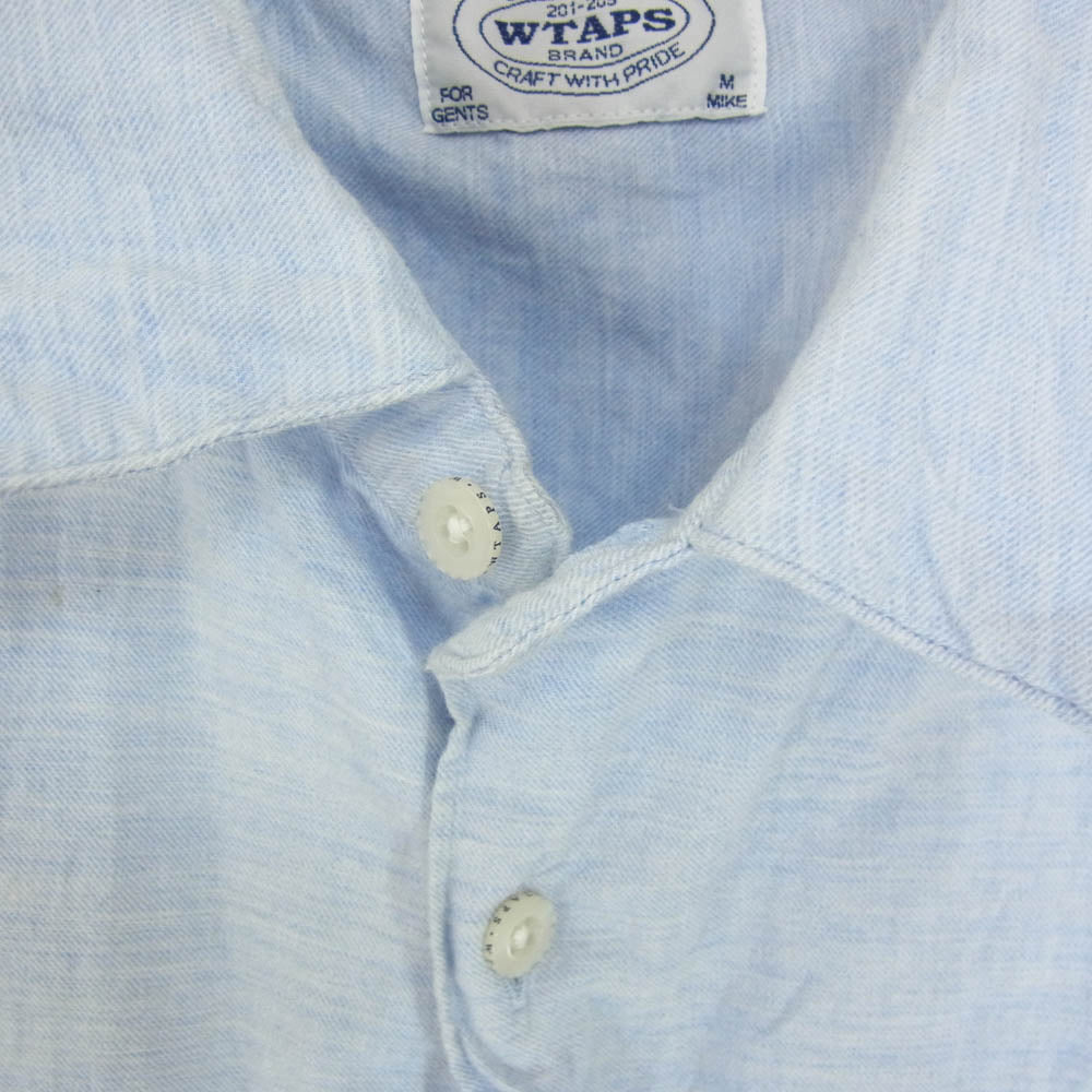 WTAPS ダブルタップス 122SPDT-SHM05 VIYELLA COTTON 長袖 シャツ ライトブルー系 M【中古】