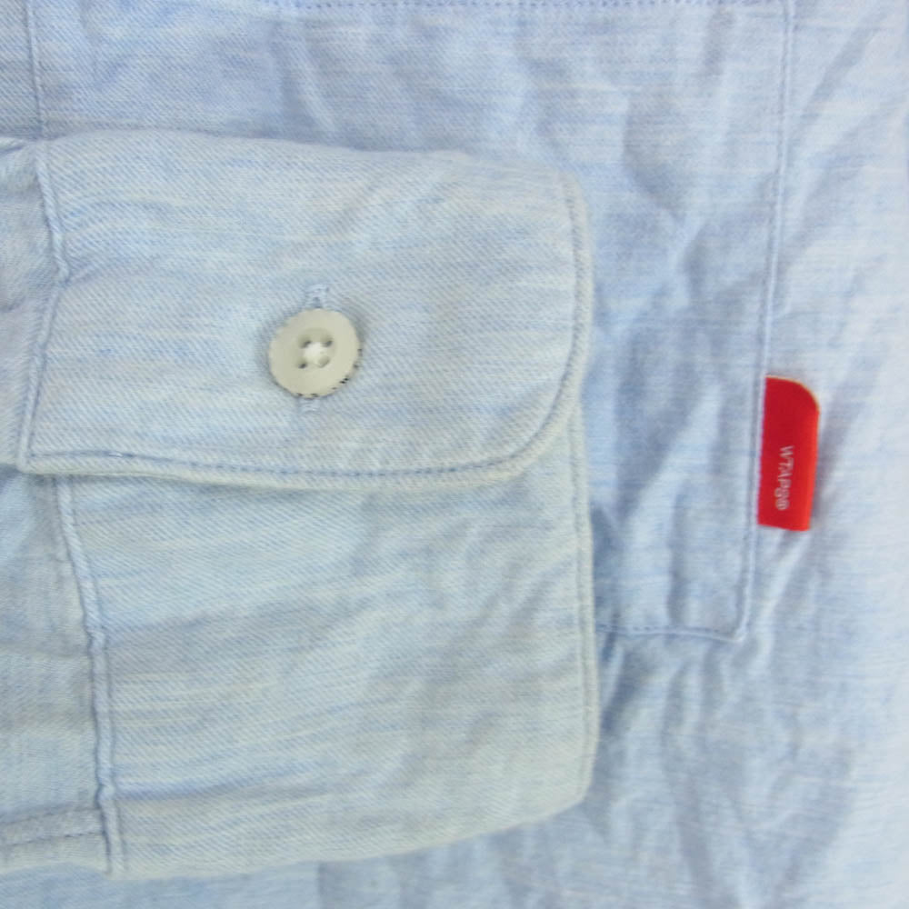 WTAPS ダブルタップス 122SPDT-SHM05 VIYELLA COTTON 長袖 シャツ ライトブルー系 M【中古】