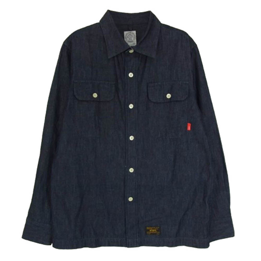 WTAPS ダブルタップス 16AW 162LTDT-SHM04 VATOS LS ヴァトス デニム 長袖 シャツ インディゴブルー系 S【中古】