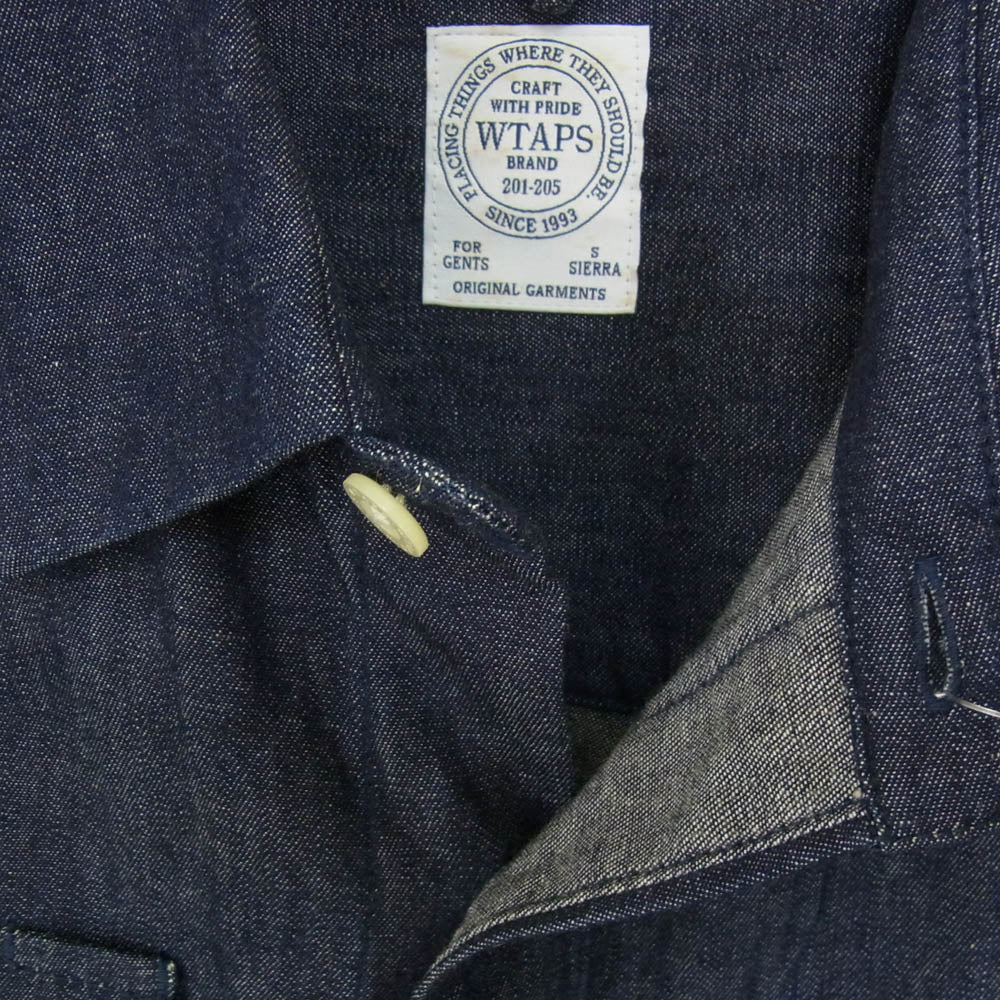 WTAPS ダブルタップス 16AW 162LTDT-SHM04 VATOS LS ヴァトス デニム 長袖 シャツ インディゴブルー系 S【中古】