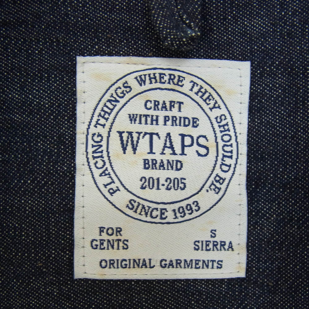 WTAPS ダブルタップス 16AW 162LTDT-SHM04 VATOS LS ヴァトス デニム 長袖 シャツ インディゴブルー系 S【中古】
