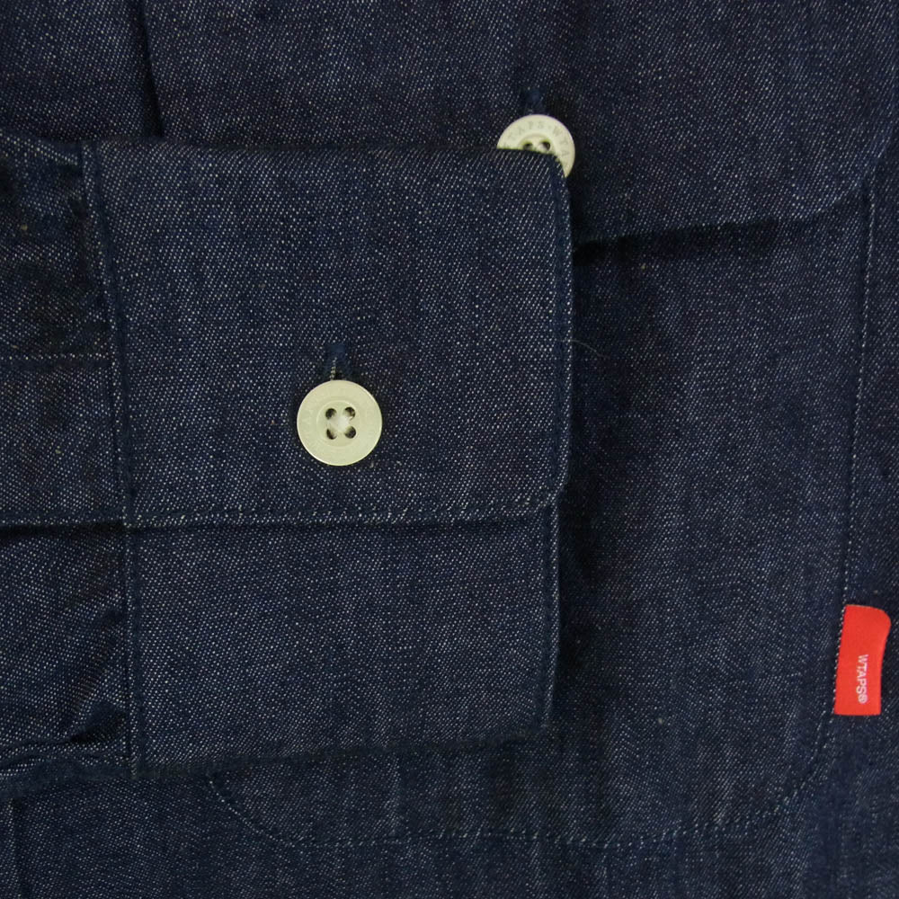 WTAPS ダブルタップス 16AW 162LTDT-SHM04 VATOS LS ヴァトス デニム 長袖 シャツ インディゴブルー系 S【中古】