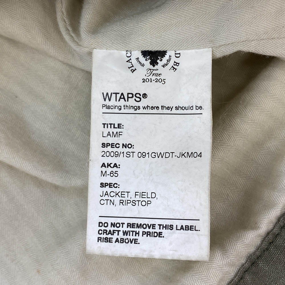 WTAPS ダブルタップス 2009/1st 091GWDT-JKM04 M-65 Military Jacket ミリタリー ジャケット カーキ系【中古】