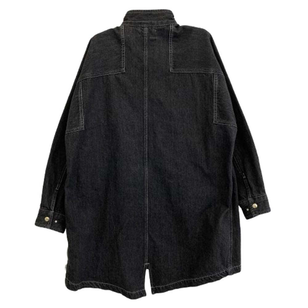WTAPS ダブルタップス 21SS 211WVDT-JKM02 THOMPSON COTTON DENIM トンプソン フィッシュテール ジップアップ デニム コート ジャケット グレー系 1【中古】