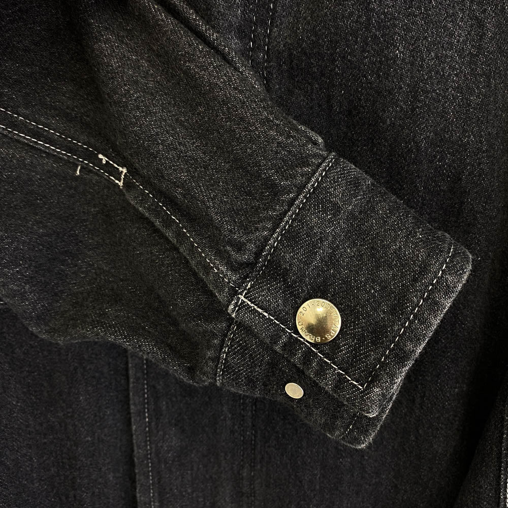 WTAPS ダブルタップス 21SS 211WVDT-JKM02 THOMPSON COTTON DENIM トンプソン フィッシュテール ジップアップ デニム コート ジャケット グレー系 1【中古】