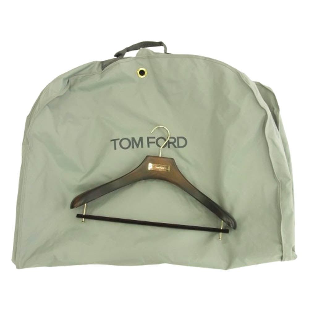 TOM FORD トムフォード 11AA40 シルク混 モヘア混ウール 3ピース シングルスーツ 2B 2ボタン テーラード ジャケット ベスト パンツ セットアップ グレー系 7-48R【中古】