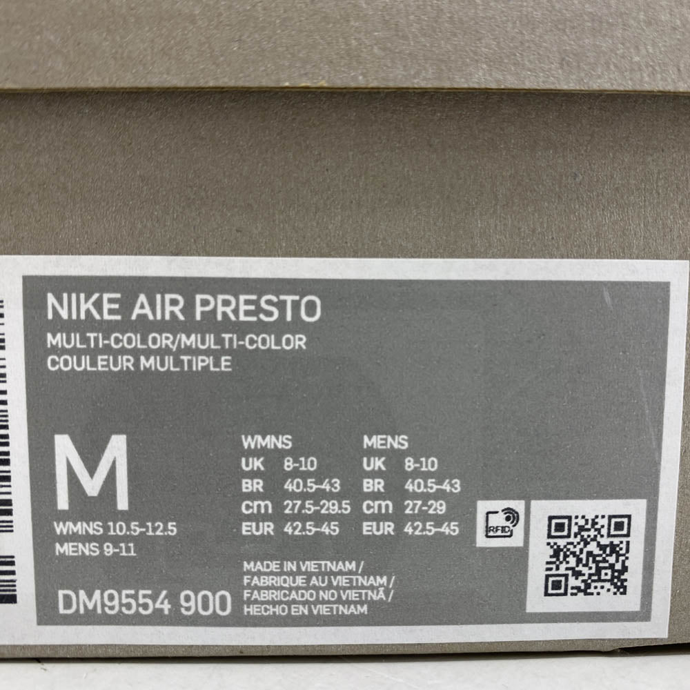 NIKE ナイキ DM9554-900 Air Presto What The エア プレスト ワット ザ スニーカー マルチカラー系 27-29cm【新古品】【未使用】【中古】