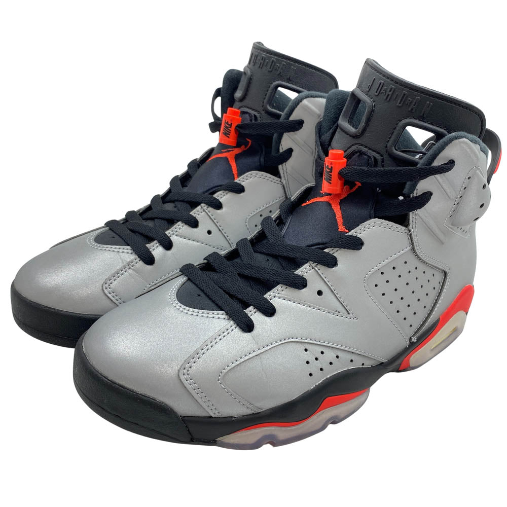 NIKE ナイキ CI4072-001 Air Jordan 6 Reflective Infrared エアジョーダン6 リフレクティブ インフラレッド ハイカットスニーカー シルバー系 28cm【中古】