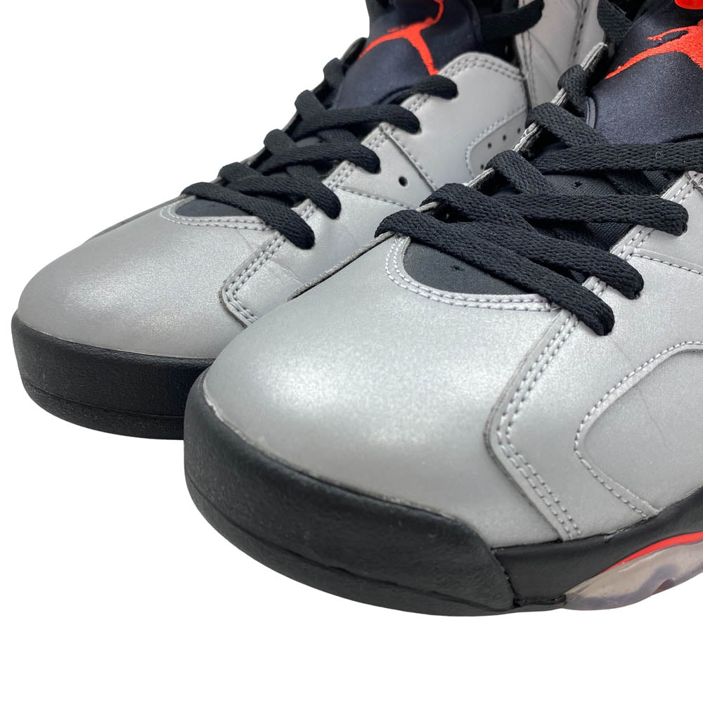 NIKE ナイキ CI4072-001 Air Jordan 6 Reflective Infrared エアジョーダン6 リフレクティブ インフラレッド ハイカットスニーカー シルバー系 28cm【中古】