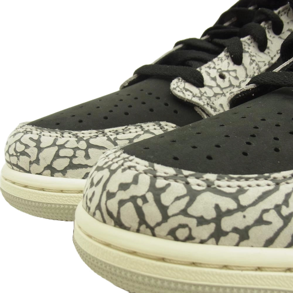 NIKE ナイキ CZ0790-001 Air Jordan 1 Retro Low OG Black Cement エアジョーダン1 レトロ ロー OG ブラックセメント スニーカー 28cm【新古品】【未使用】【中古】