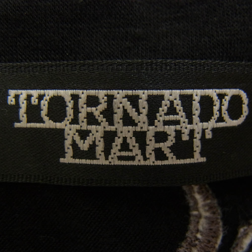 TORNADO MART トルネードマート TCS-9133 レイヤードデザイン 刺繍 Vネック 半袖 Tシャツ ブラック系 サイズ表記無【中古】