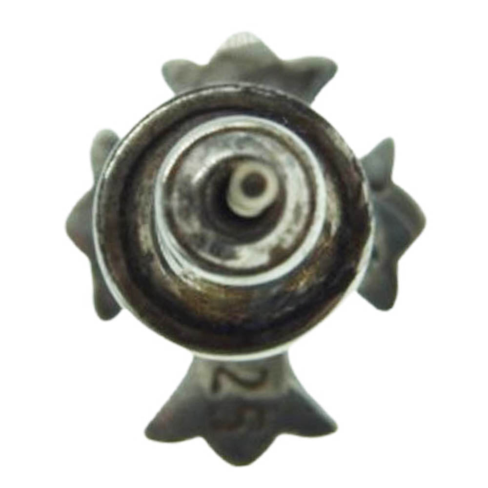 CHROME HEARTS クロムハーツ（原本無） No2 CH CRS CH CHクロス スタッド ピアス シルバー系【中古】