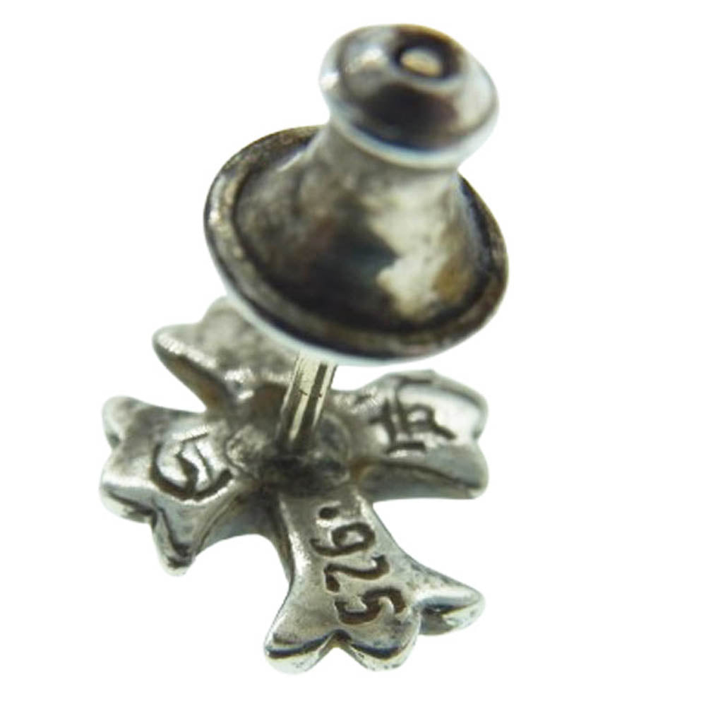 CHROME HEARTS クロムハーツ（原本無） No2 CH CRS CH CHクロス スタッド ピアス シルバー系【中古】