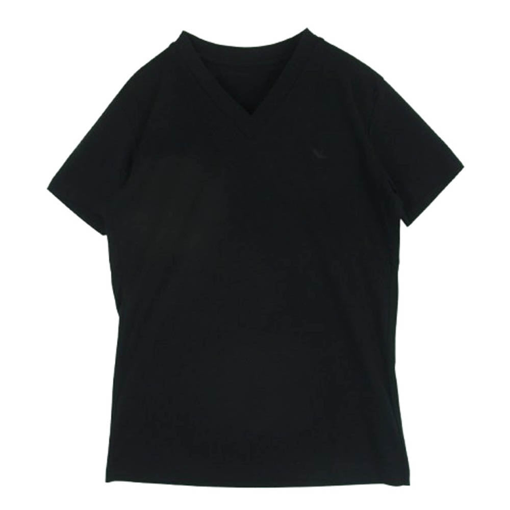 1piu1uguale3 ウノピュウノウグァーレトレ MRT343 COT398 MIDDLE V-NECK Vネック 半袖 Ｔシャツ ブラック系 4【中古】