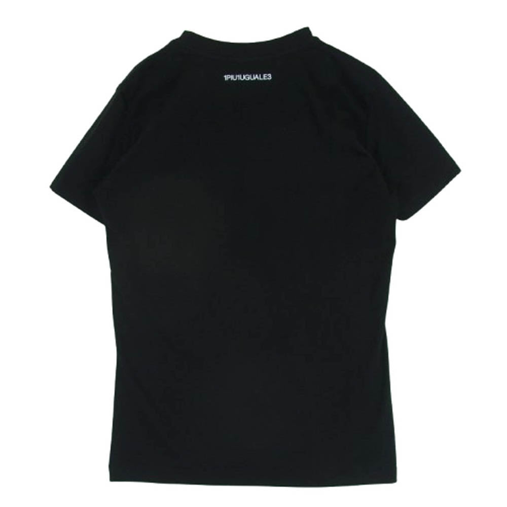 1piu1uguale3 ウノピュウノウグァーレトレ MRT343 COT398 MIDDLE V-NECK Vネック 半袖 Ｔシャツ ブラック系 4【中古】