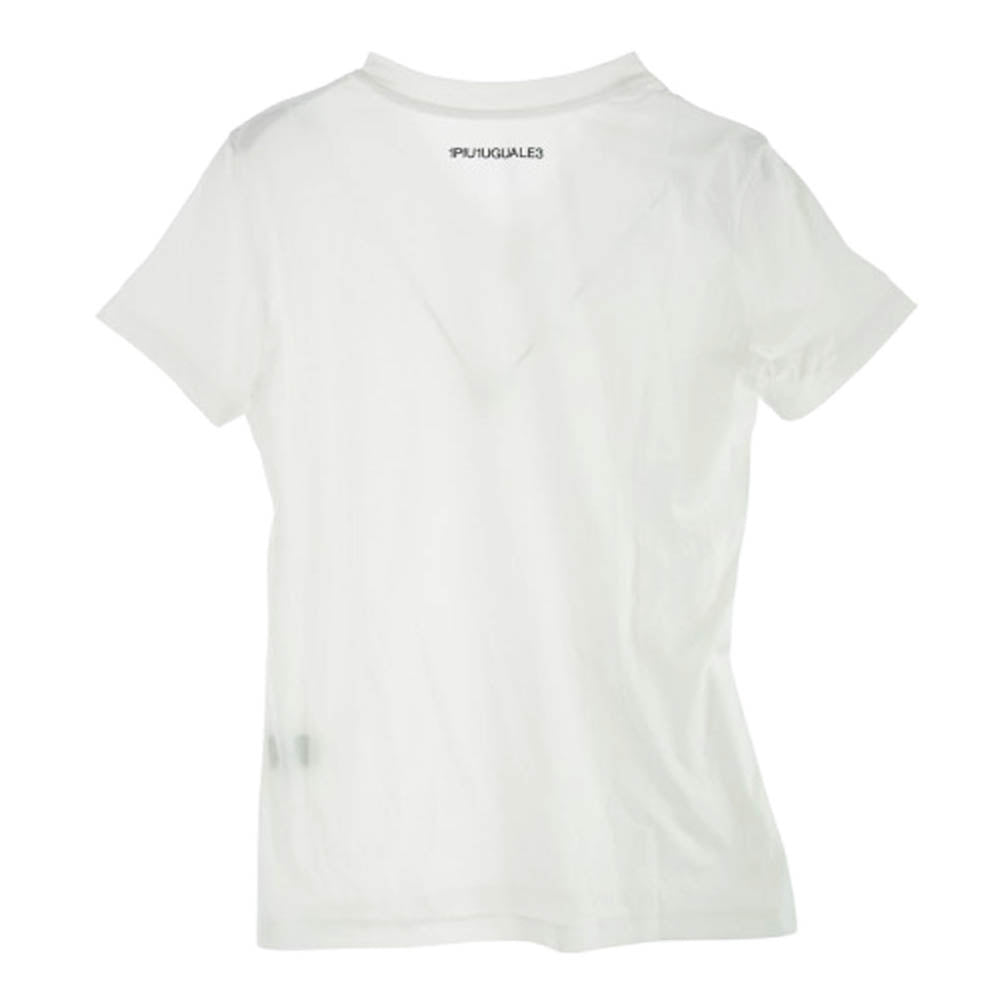 1piu1uguale3 ウノピュウノウグァーレトレ MRT343 MIDDLE V-NECK Vネック 半袖 Ｔシャツ ホワイト ホワイト系 3【中古】