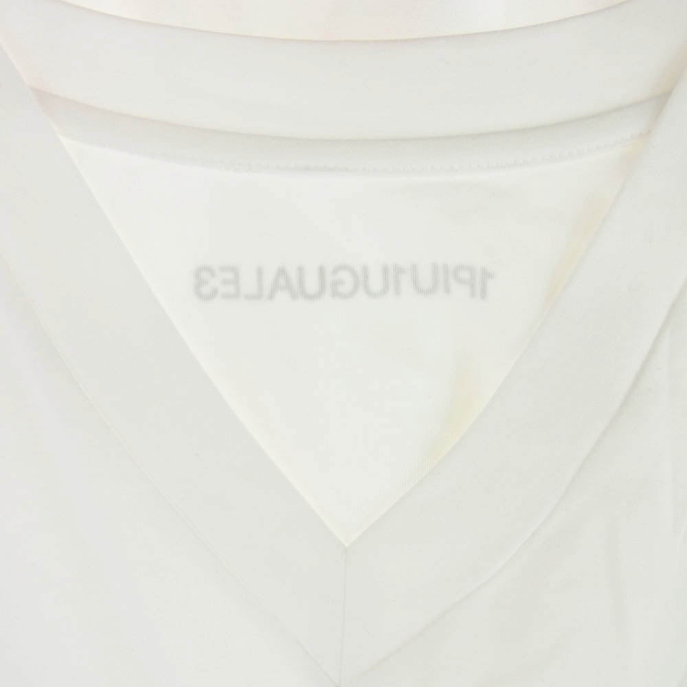 1piu1uguale3 ウノピュウノウグァーレトレ MRT343 MIDDLE V-NECK Vネック 半袖 Ｔシャツ ホワイト ホワイト系 3【中古】