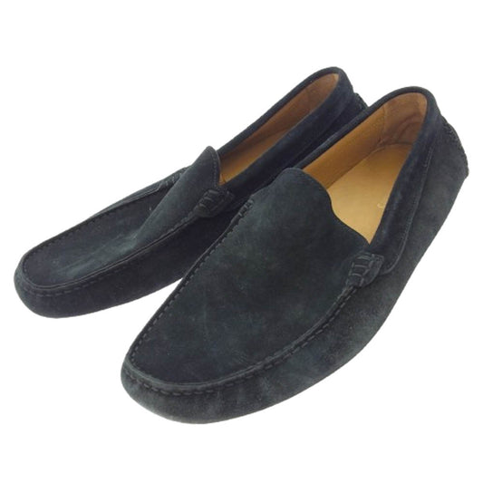 1piu1uguale3 ウノピュウノウグァーレトレ 113 スエード ローファー ブラック系 42【中古】