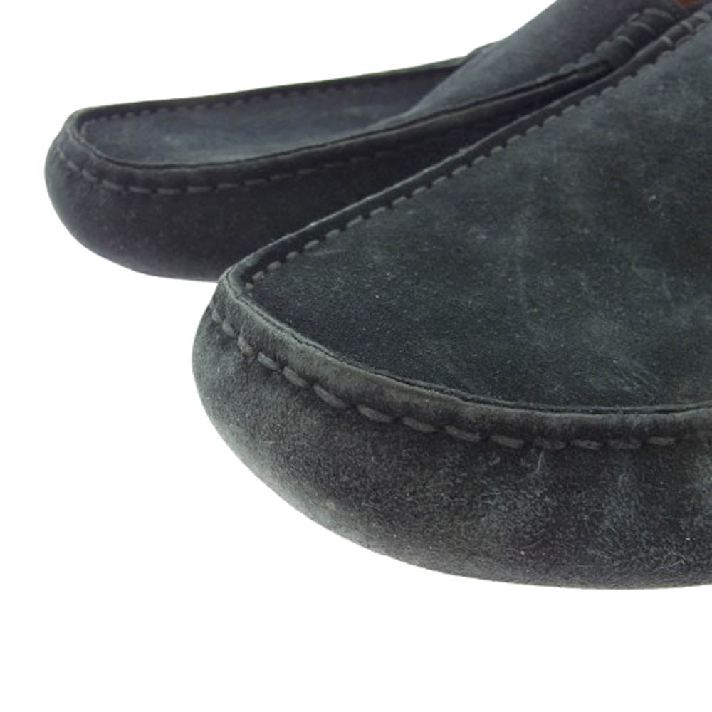 1piu1uguale3 ウノピュウノウグァーレトレ 113 スエード ローファー ブラック系 42【中古】