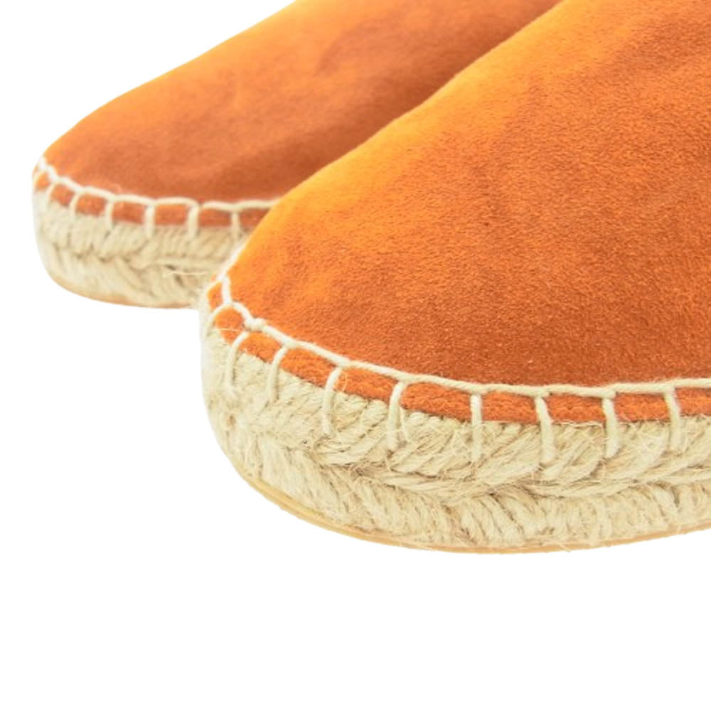 1piu1uguale3 ウノピュウノウグァーレトレ ESPADRILLE スエード エスパドリーユ シューズ オレンジ系 41【美品】【中古】