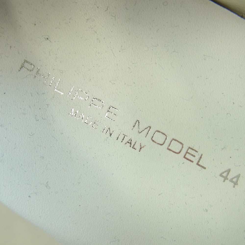 PHILIPPE MODEL フィリップモデル TRLU インディゴ デニム ローカット スニーカー ネイビー系 44【中古】