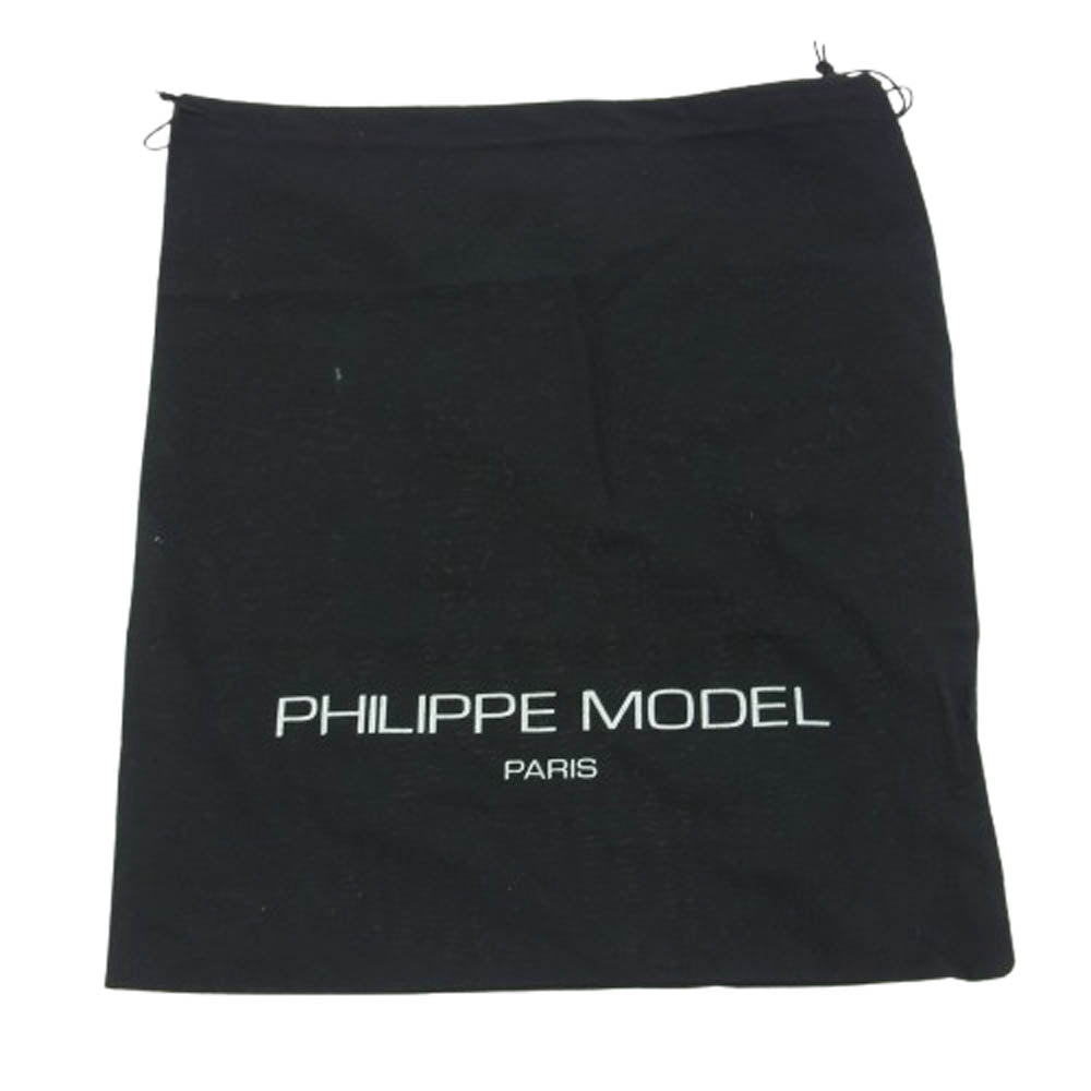 PHILIPPE MODEL フィリップモデル TRLU インディゴ デニム ローカット スニーカー ネイビー系 44【中古】