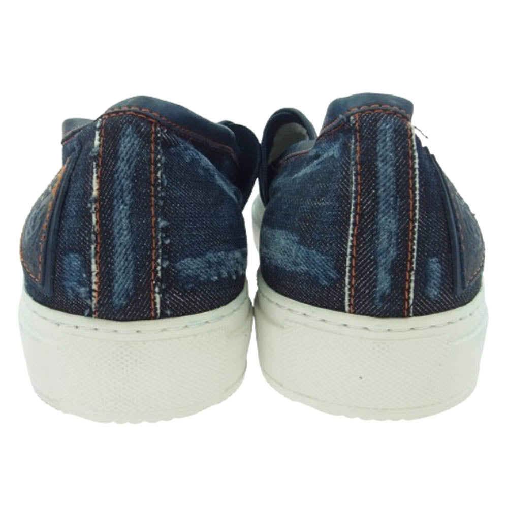 PHILIPPE MODEL フィリップモデル LELU デニム スリッポン スニーカー インディゴブルー系 41【美品】【中古】