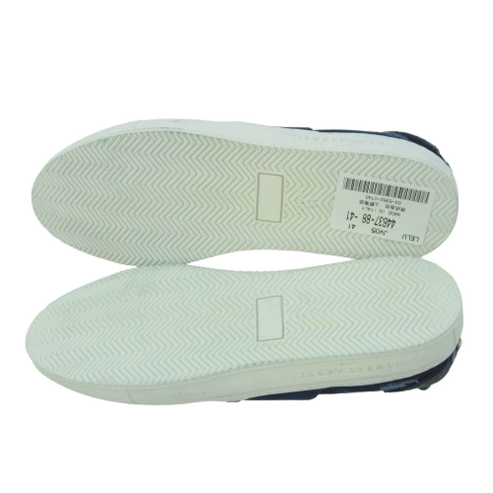 PHILIPPE MODEL フィリップモデル LELU デニム スリッポン スニーカー インディゴブルー系 41【美品】【中古】