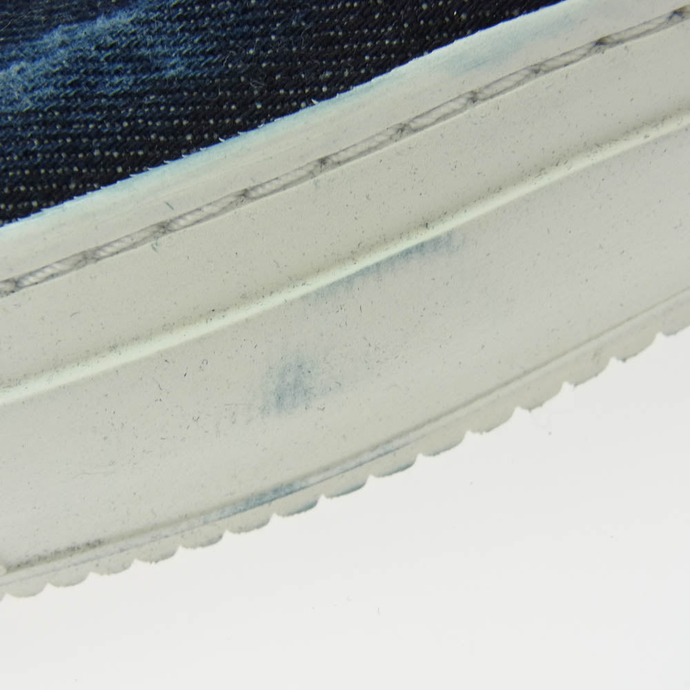 PHILIPPE MODEL フィリップモデル LELU デニム スリッポン スニーカー インディゴブルー系 41【美品】【中古】