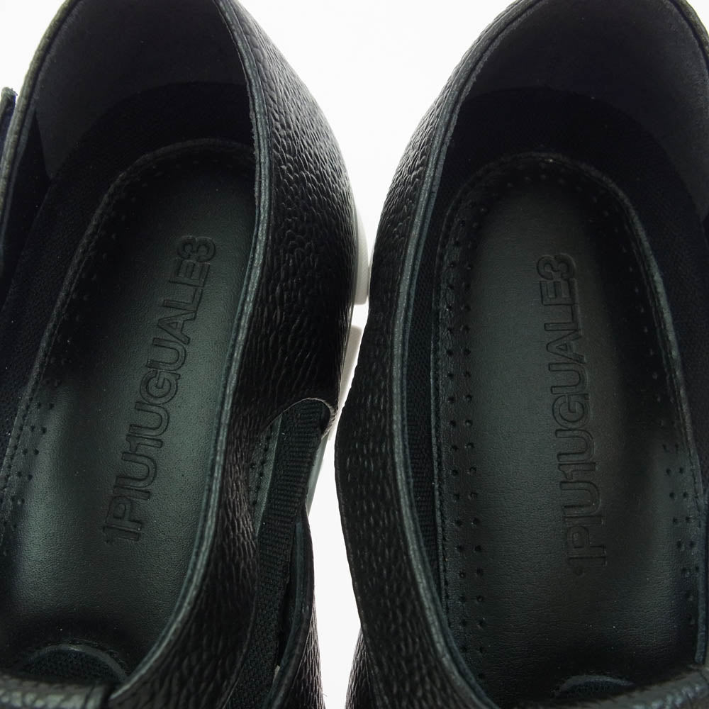 1piu1uguale3 ウノピュウノウグァーレトレ 001 GURKA SHOES グルカ サンダル レザー シューズ ブラック ブラック系 8【美品】【中古】