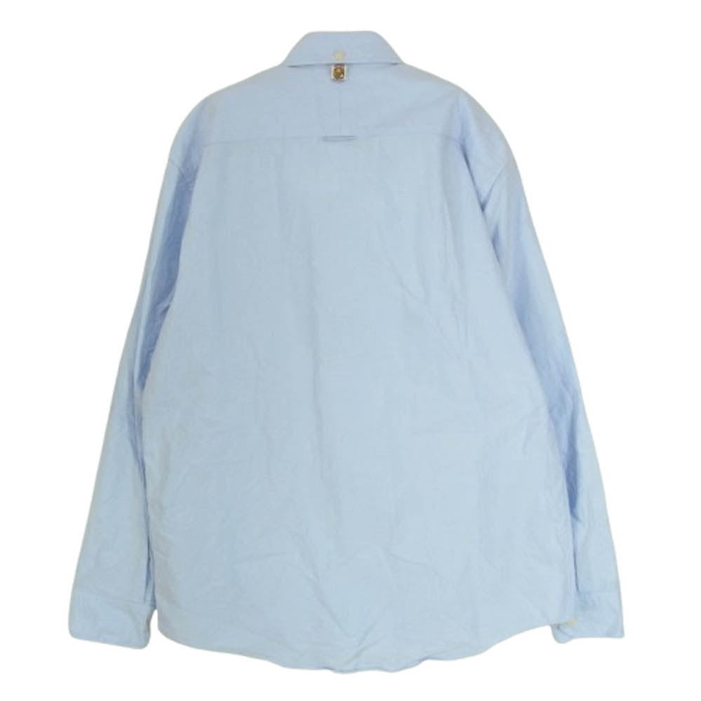 VISVIM ビズビム 0115105011006 ポケット 刺繍 ボタンダウン 長袖シャツ ブルー ライトブルー系 2【中古】