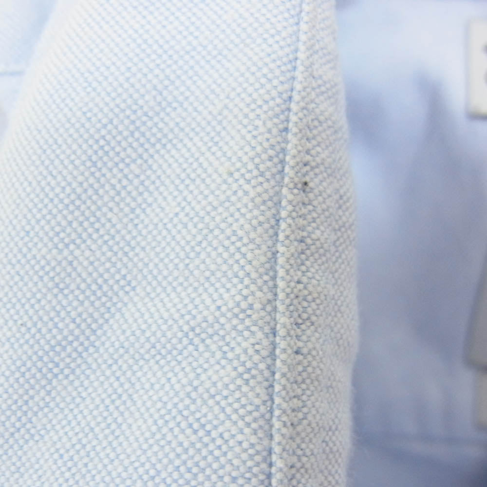 VISVIM ビズビム 0115105011006 ポケット 刺繍 ボタンダウン 長袖シャツ ブルー ライトブルー系 2【中古】