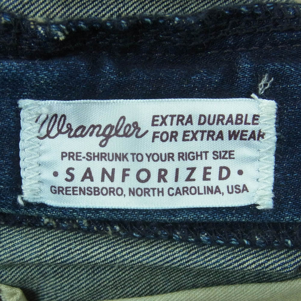 AKM エイケイエム WS0072 Wrangler ラングラー デニム パンツ 中国製 インディゴブルー系 M【中古】