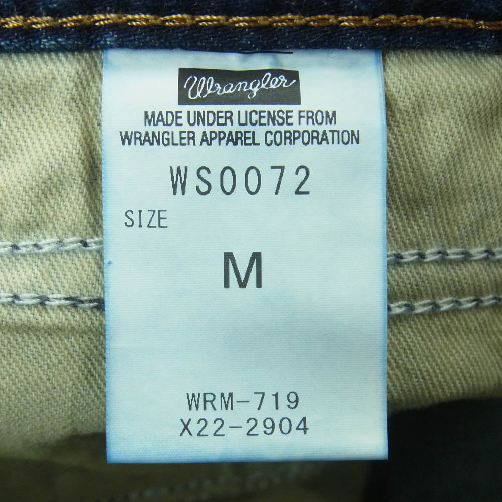 AKM エイケイエム WS0072 Wrangler ラングラー デニム パンツ 中国製 インディゴブルー系 M【中古】