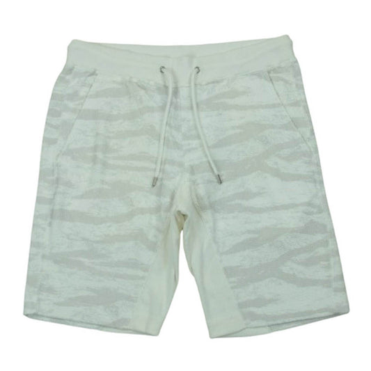 AKM エイケイエム 18SS J138 CTN157 RELAX SHORTS TIGER CAMO KHAKI ショート パンツ ショーツ ホワイト系 オフホワイト系 L【中古】