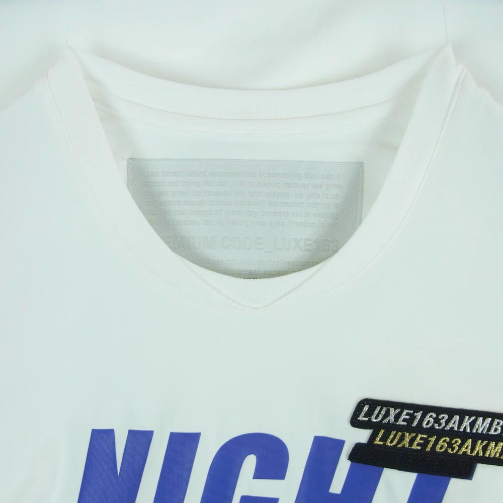AKM エイケイエム FV035 PU002 Brown Bunny LUXE163AKMBB NIGHT LIFE SPORT WITH SPORTS PATCH ロングスリーブ 長袖 Tシャツ ホワイト系 L【中古】