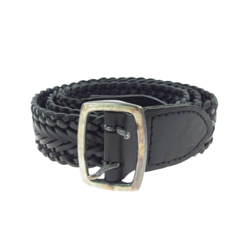 AKM エイケイエム HardiVague別注 NEO TWO CLAW BURAL Leather Mesh Belt HG093 ブラック ネオツークローレザーメッシュベルト40mm ブラック【中古】