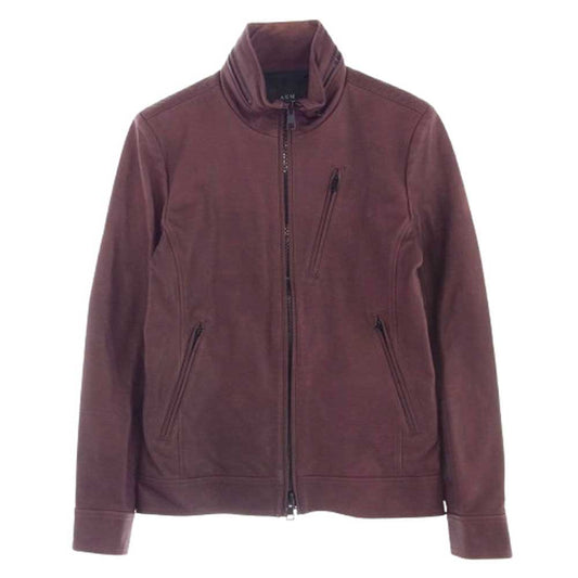 AKM エイケイエム 18AW B286 COW048 DIA STAND RIDERS ダイヤキルト スタンド ライダースジャケット レザー ジャケット エンジ系 M【中古】