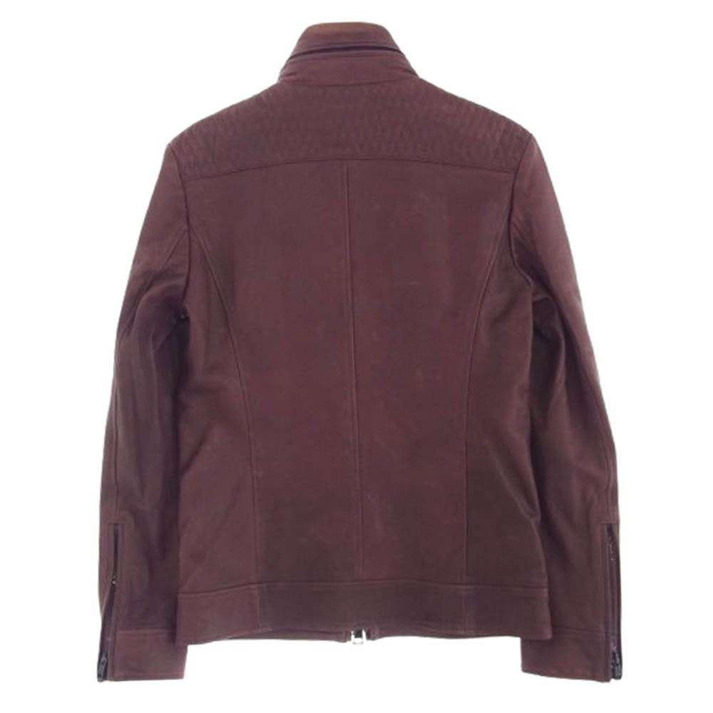 AKM エイケイエム 18AW B286 COW048 DIA STAND RIDERS ダイヤキルト スタンド ライダースジャケット レザー ジャケット エンジ系 M【中古】