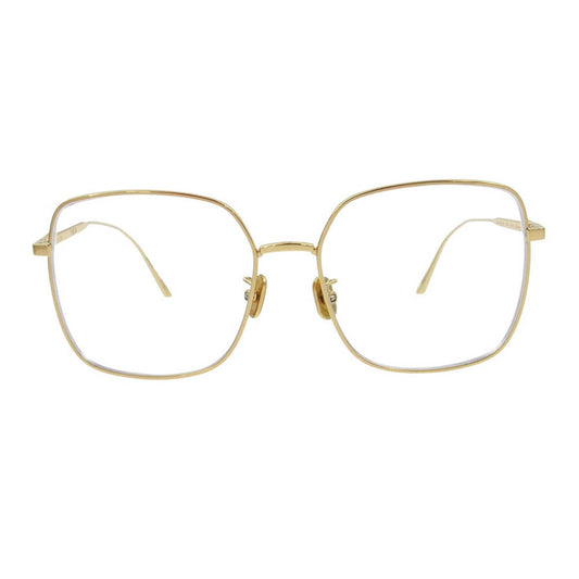 Christian Dior クリスチャンディオール TF07021082 度入りレンズ GEMDIORO SU A000 眼鏡 メガネ アイウェア ゴールド系 56□16　145【中古】